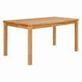 Mesa de Comedor Exterior de Teca Maciza 150x90x77 cm para Jardín