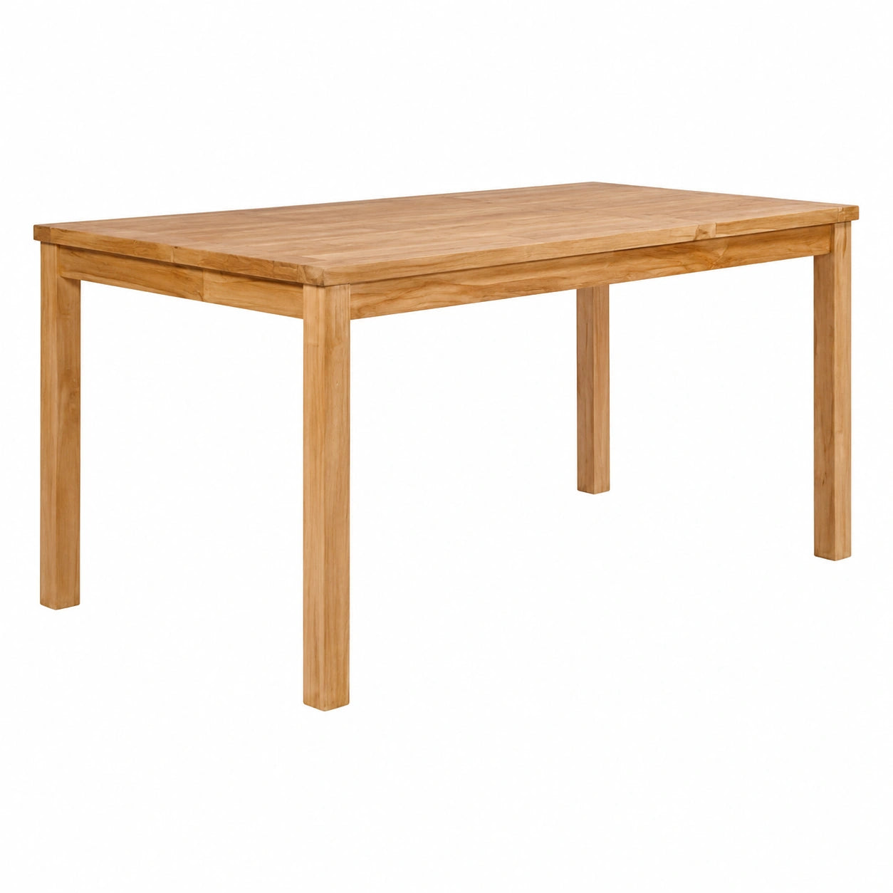 Mesa de Comedor Exterior de Teca Maciza 150x90x77 cm para Jardín