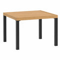 Mesa de Jardín de Acero Negro 55x55x39,5 cm, Resistente al Clima
