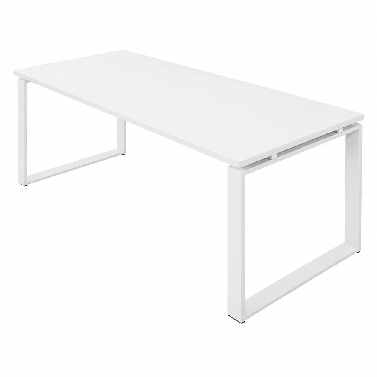 Mesa de Oficina OFILIKE de 160x80 cm, Estructura Metálica Blanca, para Hogar y Oficina