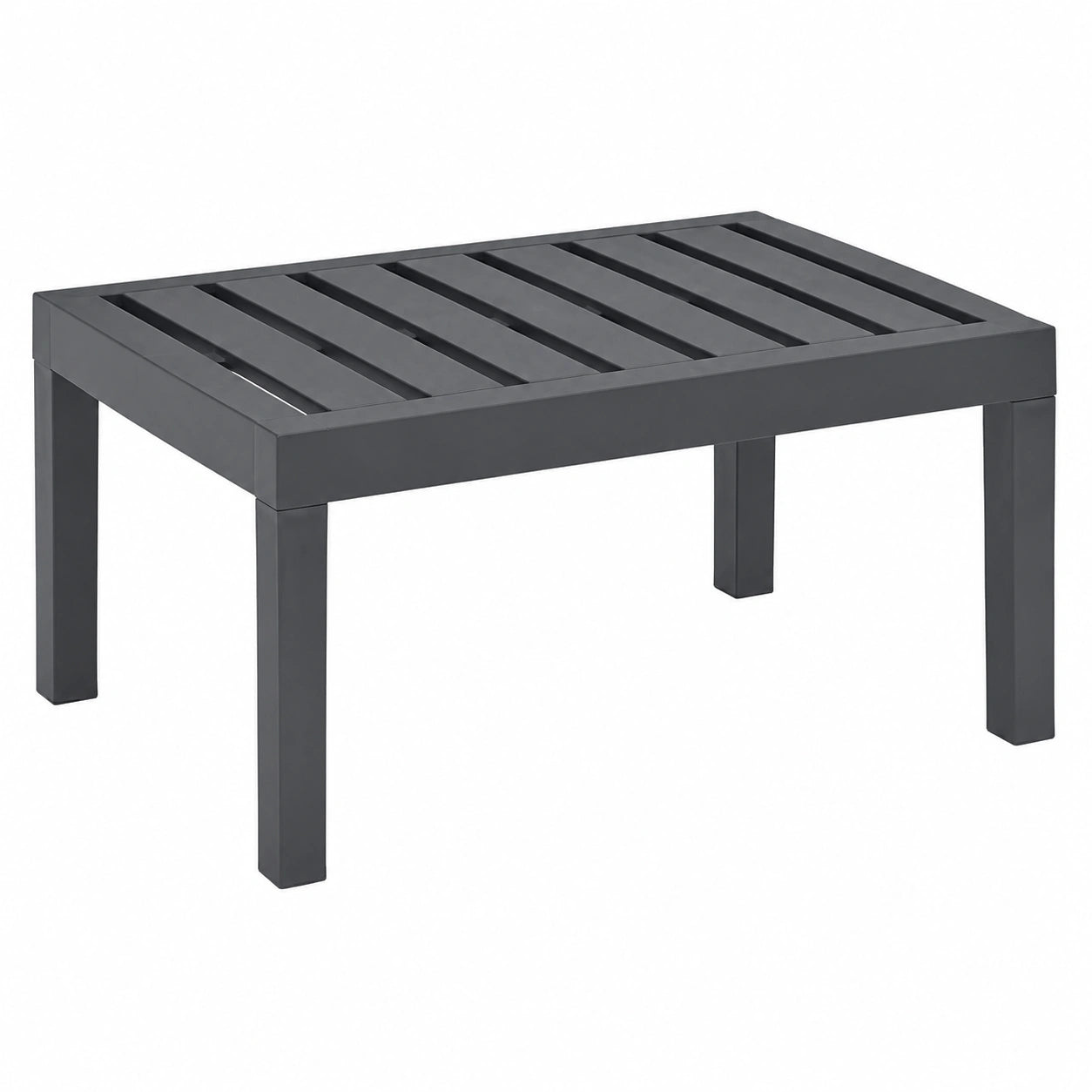 Mesa Plegable para Jardín y Terraza de Plástico Gris