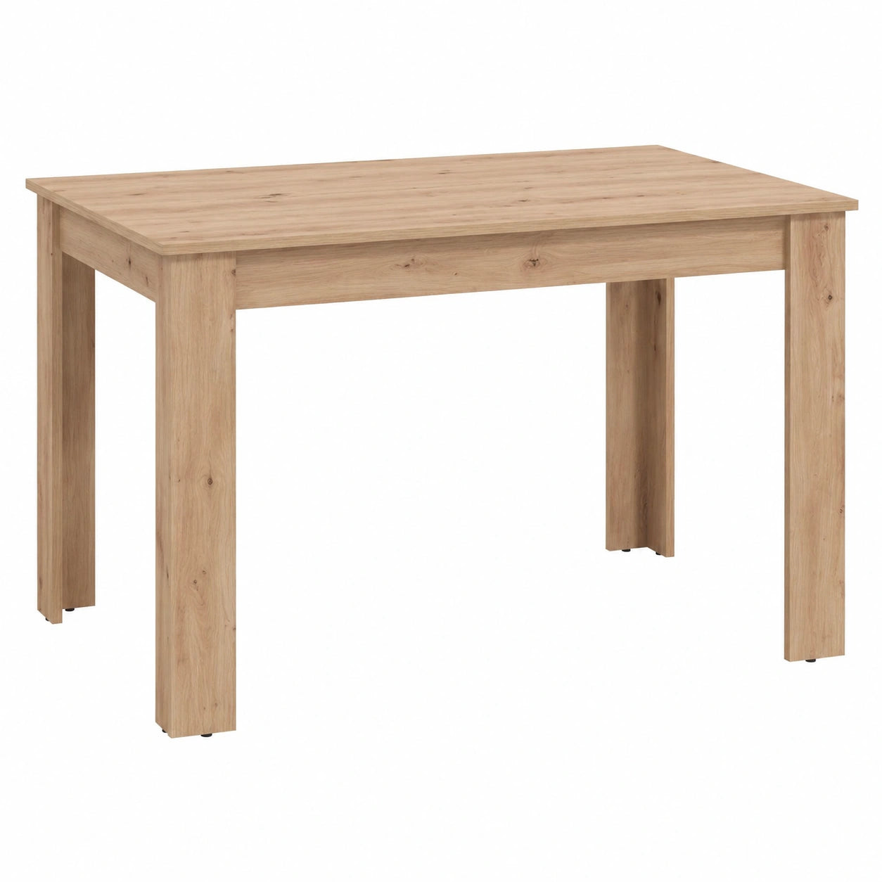 Mesa de Comedor Extensible Moderna Nerea de Home Heavenly, Laminado Resistente, 120-160 cm, Color Roble Artisan