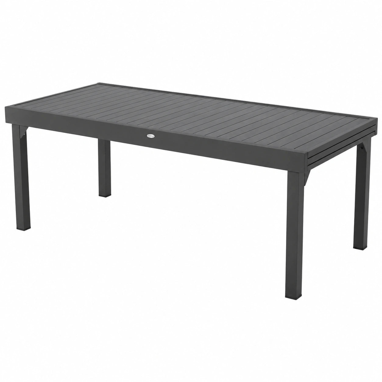 Mesa Extensible de Jardín Piazza para 12 Personas en Aluminio Resistente, Color Grafito