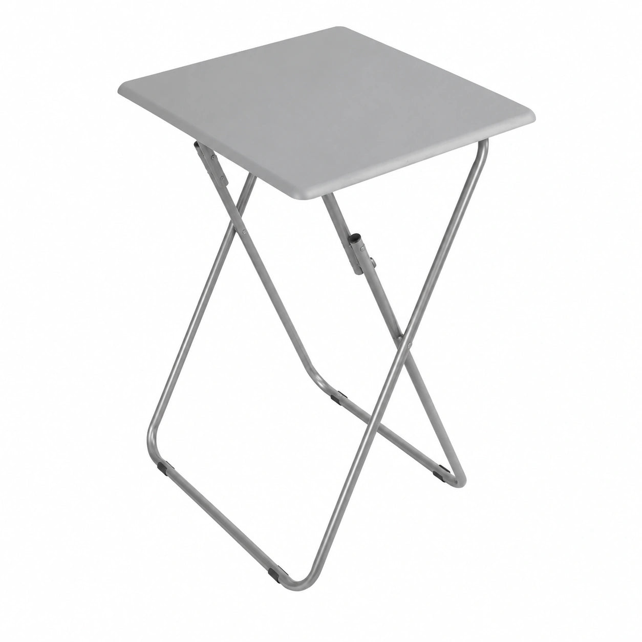 Mesa Plegable Rectangular para Exterior, 48x38x66 cm, Color Gris