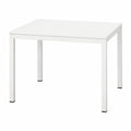 Mesa de Escritorio para Oficina y Estudio, Computadora de 100x60 cm, Blanco