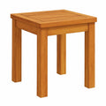 Mesa Auxiliar de Madera de Acacia 35x35x34 cm, Estilo Moderno para Jardín