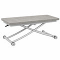 Mesa de centro elevable urbana con tapa efecto hormigón y base gris