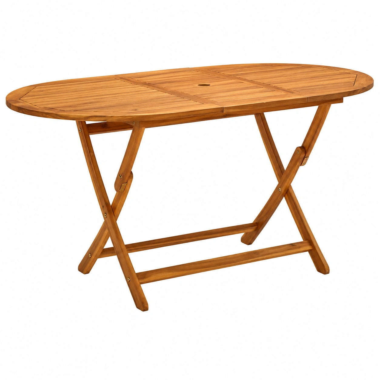 Mesa de Comedor Plegable para Jardín de Madera de Acacia 160x85x75 cm