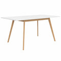 Mesa Extensible Escandinava Inga Blanca para 4-8 Personas, 120-160 cm