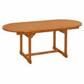Mesa Extensible para Jardín de Madera de Acacia 120-170x80x75 cm