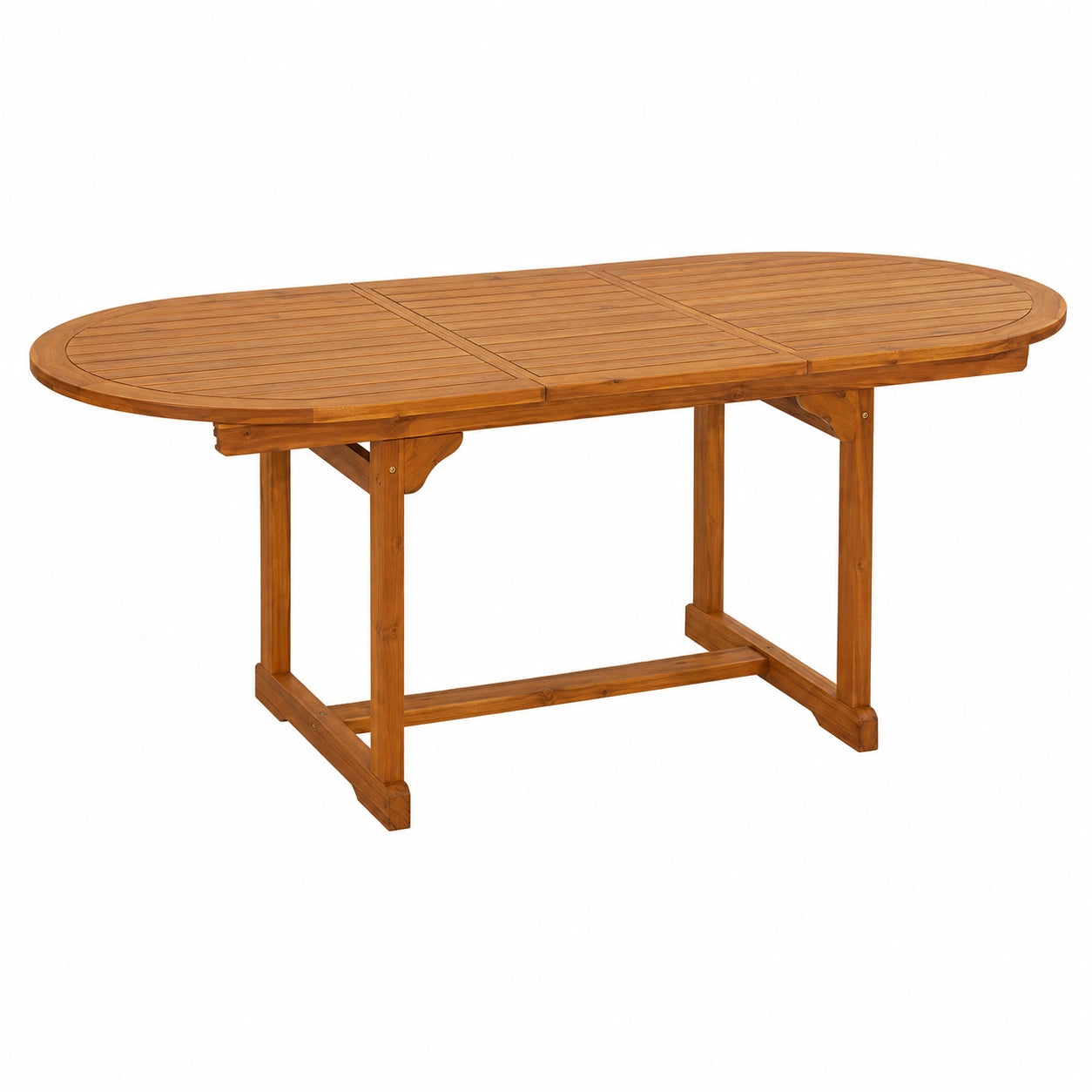Mesa Extensible para Jardín de Madera de Acacia 120-170x80x75 cm