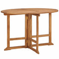 Mesa Plegable de Teca para Jardín y Terraza 110x75 cm
