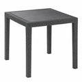 Mesa Ratan Resina Antracita King 79x79x72 IPAE-PROGARDEN