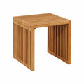 Mesa de Jardín de Teca Marrón 45x42,5x45 cm, Muebles Modernos para Exterior