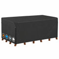 Funda Impermeable para Muebles de Jardín 280x190x73 CM, Tela Oxford 600D con Recubrimiento PU, Protege Mesa Rectangular contra Viento y Rayos UV