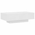 Mesa de Centro Moderna de Madera Blanca para Salón 100x50x31 cm